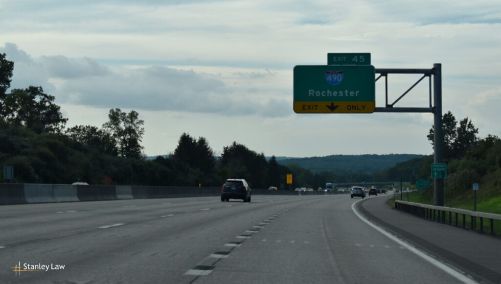 Brighton, NY - Injuries Reported in Crash on I-490 Westbound