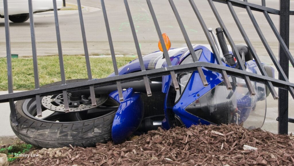 Ogden, NY - Motorcycle Crashes Into Lawn Mower on Westside Drive