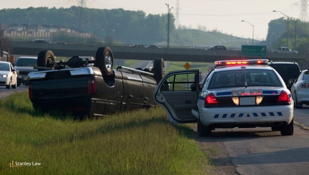 New York, NY - New York State Trooper Injured in Collision on NYS Thruway
