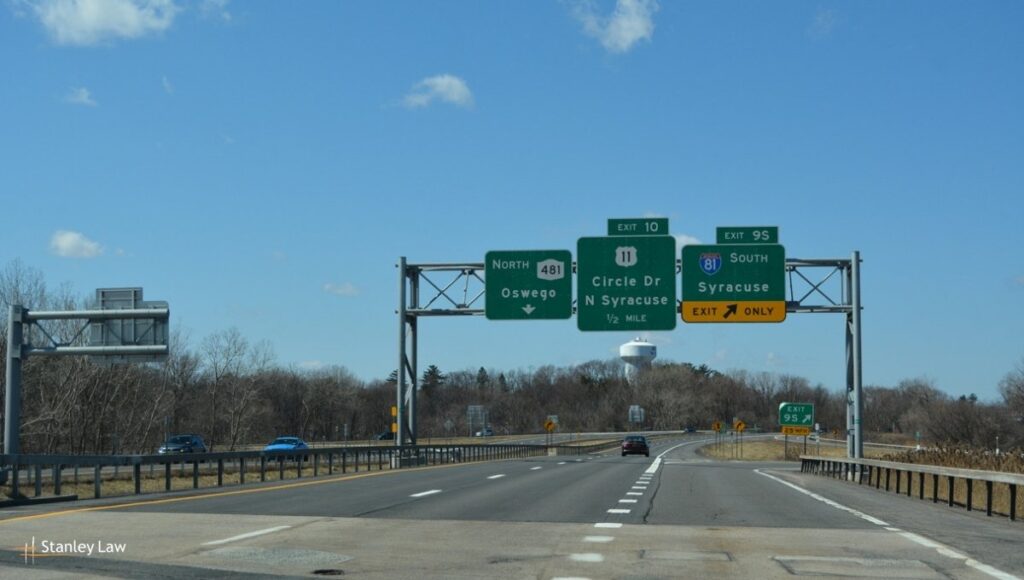 East Syracuse, NY - Multi-Vehicle Collision Injury on I-481