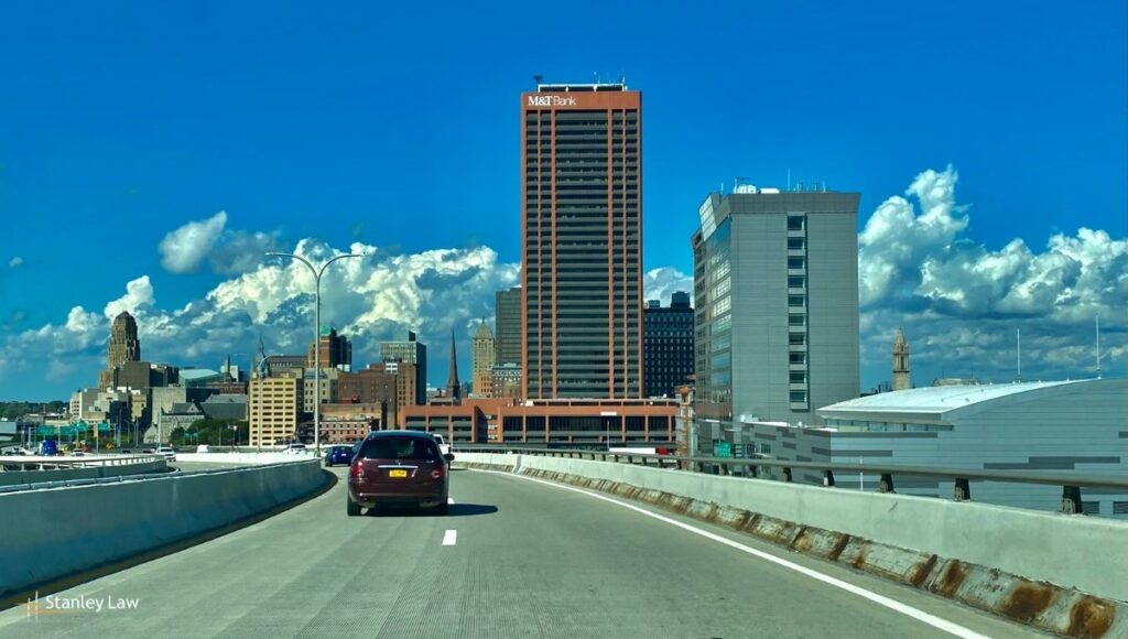 Buffalo, NY - Three-Car Accident on the Skyway