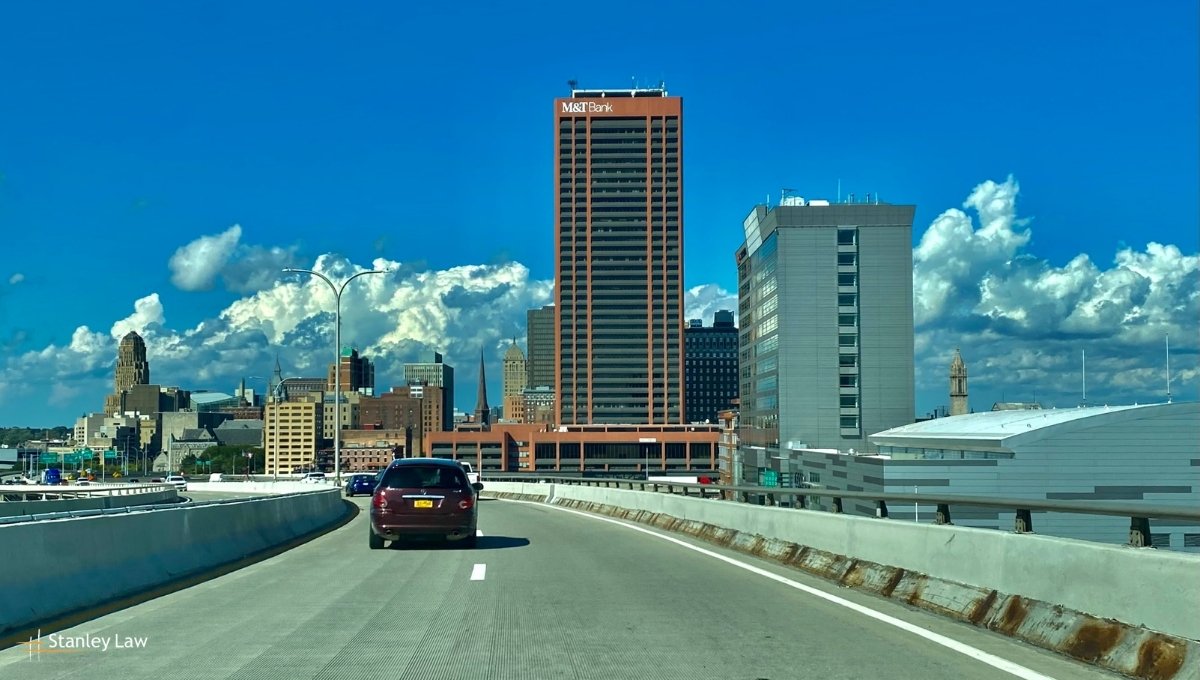 Buffalo, NY - Three-Car Accident on the Skyway