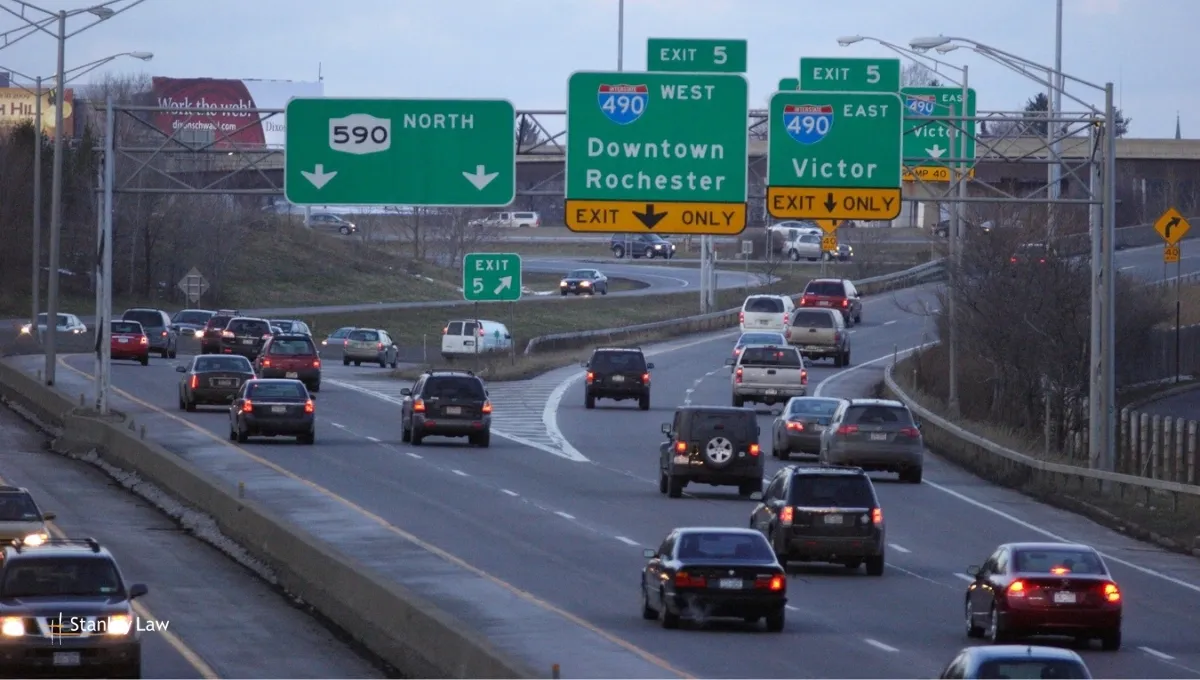 Multi vehicle accident at i-590