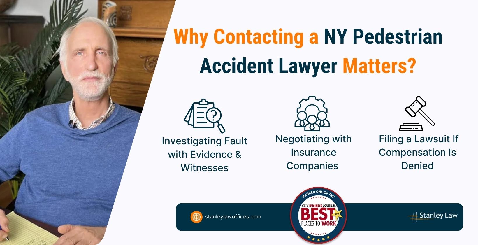 Contacting a NY Pedestrian Accident Lawyer Matters