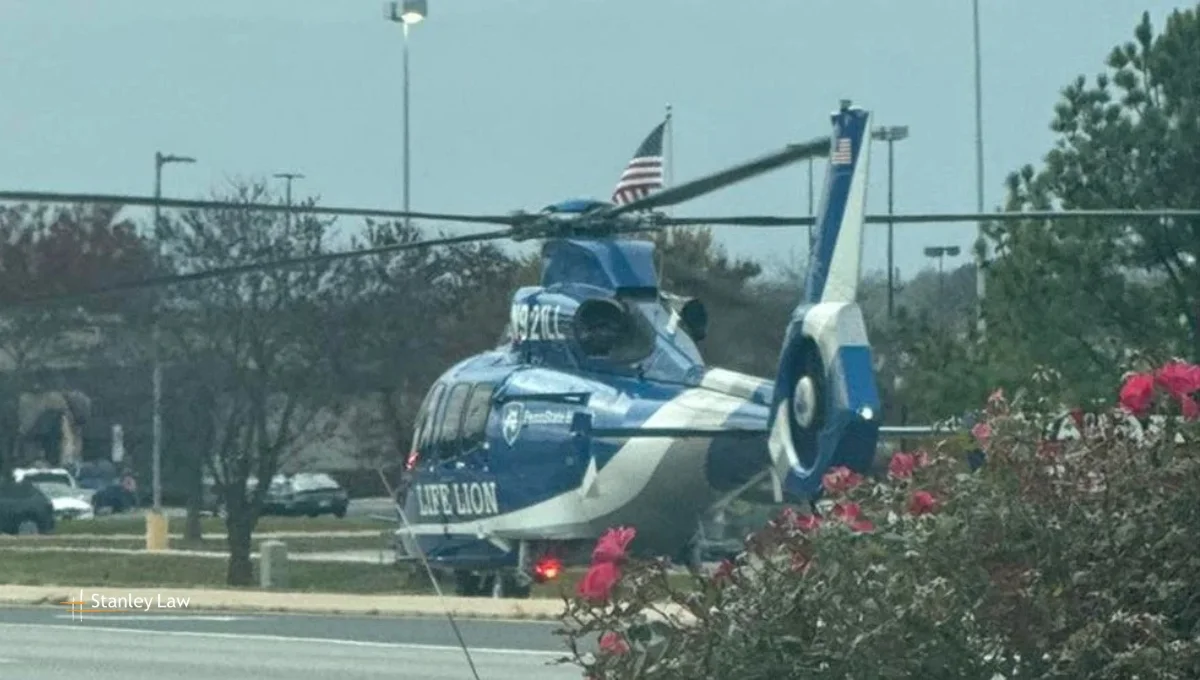 Driver airlifted after sedan wedges under flatbed on Eisenhower Drive in Hanover