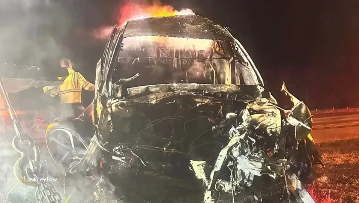 Injured person found lying on berm after crash