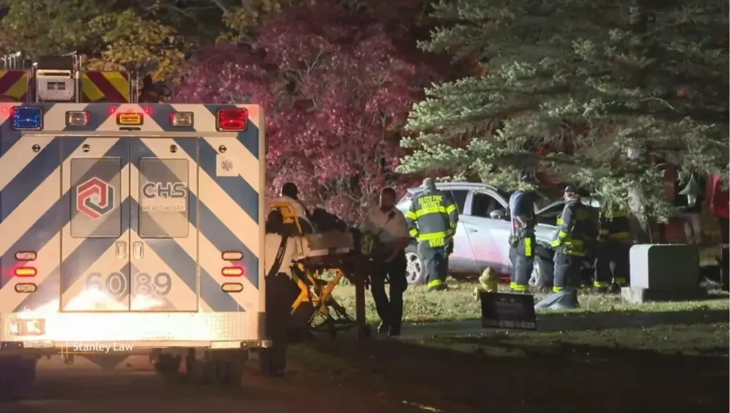 One Injured in Single-Vehicle Crash on Sunderland Trail