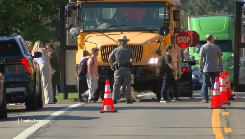 School Bus Involved in Crash