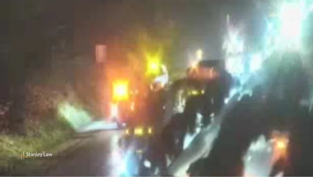 Tractor-Trailer and Pickup Truck Crash