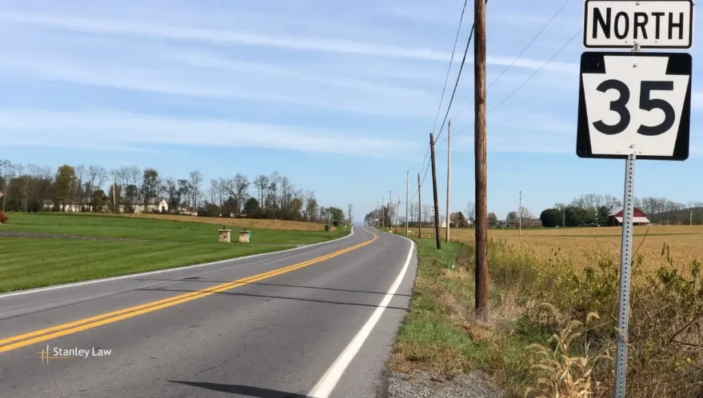 Two Injured, Driver Trapped After Multi-Vehicle Crash on Route 35