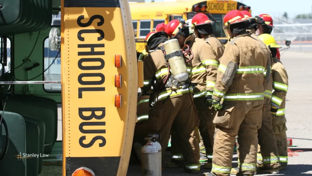 Two-Vehicle Crash Involving School Bus