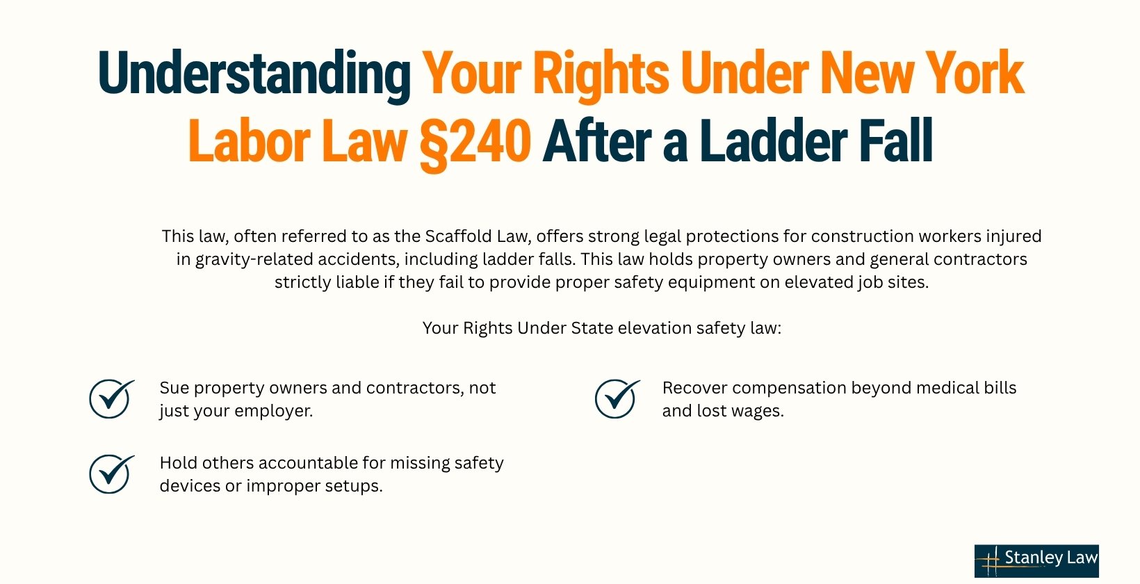 Understanding Your Rights Under New York Labor Law §240 After a Ladder Fall
