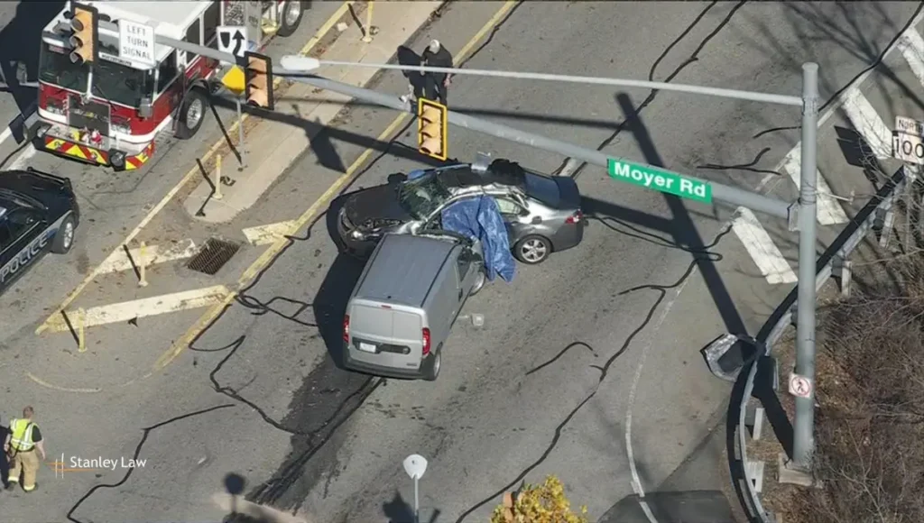 At least 1 hurt after serious crash on Route 100