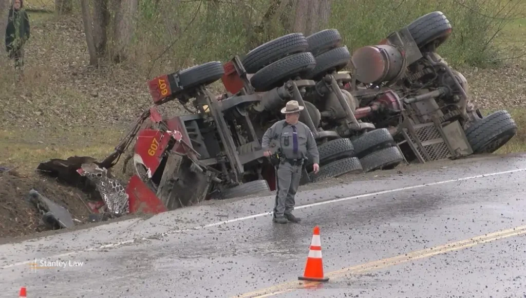 Cement Truck Accident on Summit Road