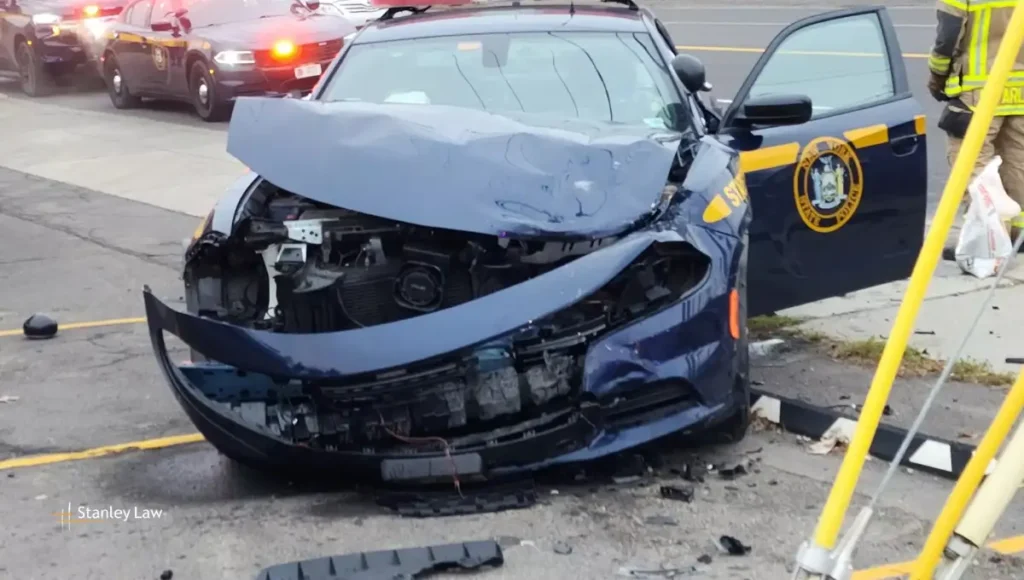 State Trooper, Woman Hurt in Endwell Rush-Hour Crash