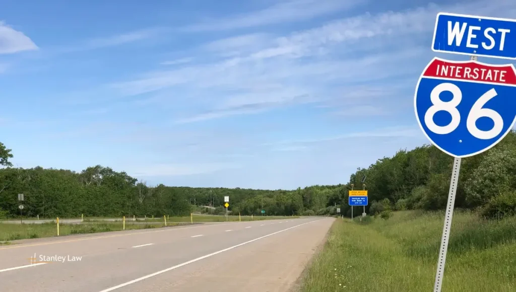 crash on Interstate 86