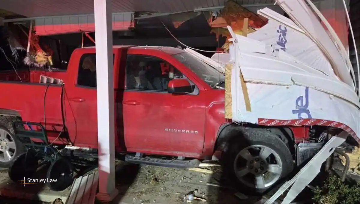 67 Years Old Driver Asleep at Wheel Crashes Pickup Truck into Home