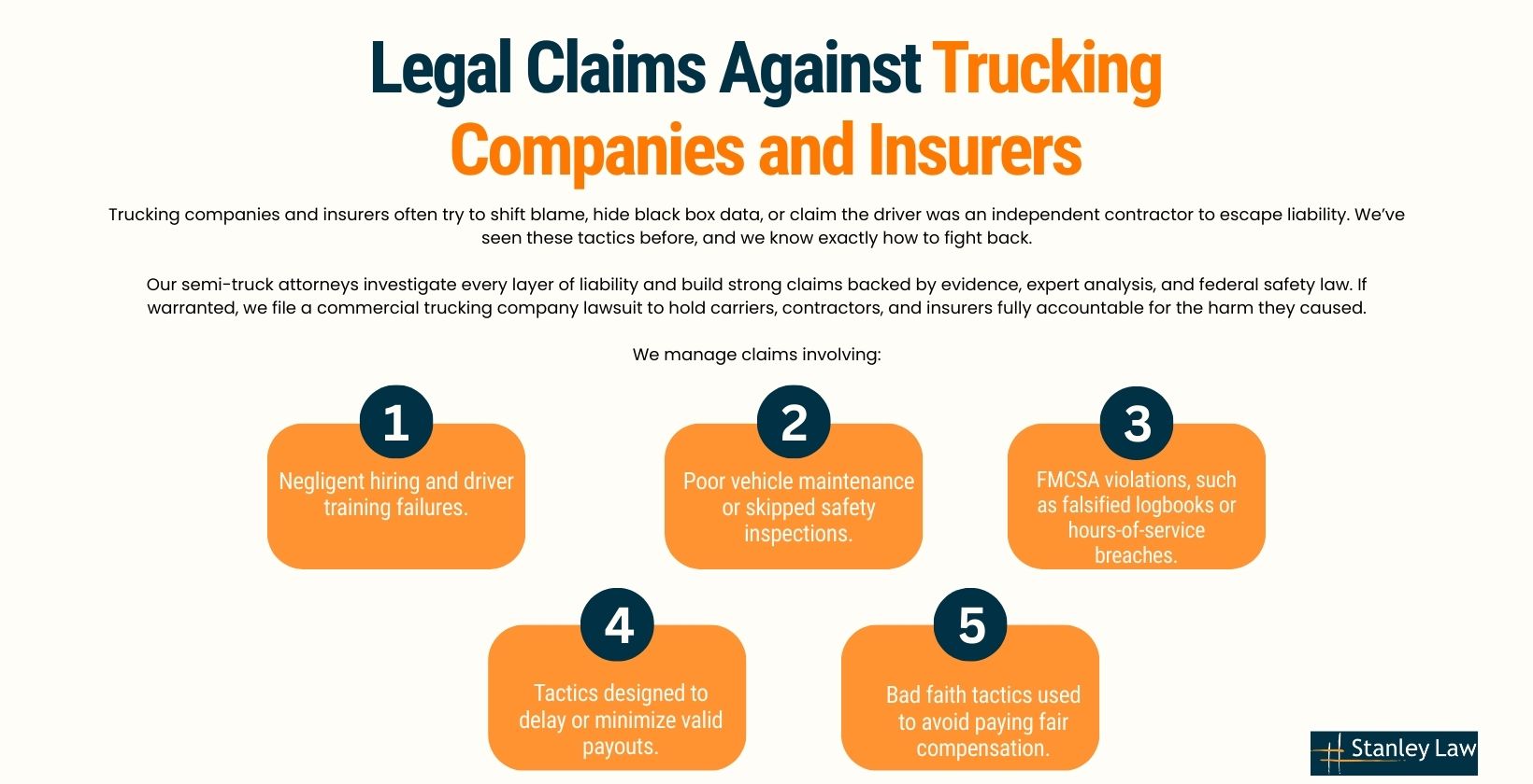 Legal Claims Against Trucking Companies Handled by Our Rochester Truck Accident Lawyer