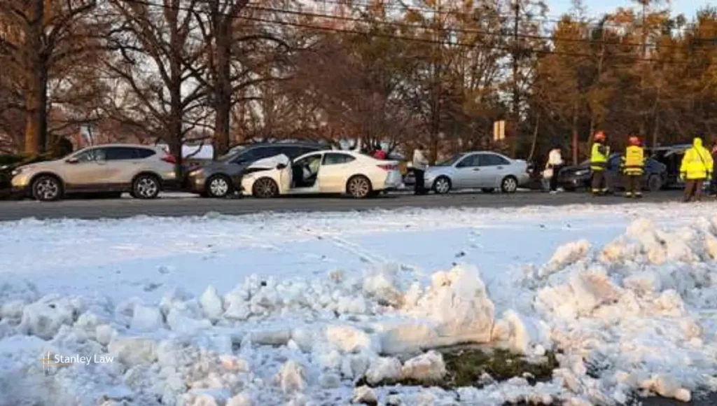 One Injured, Occupants Trapped in Five-Vehicle Crash