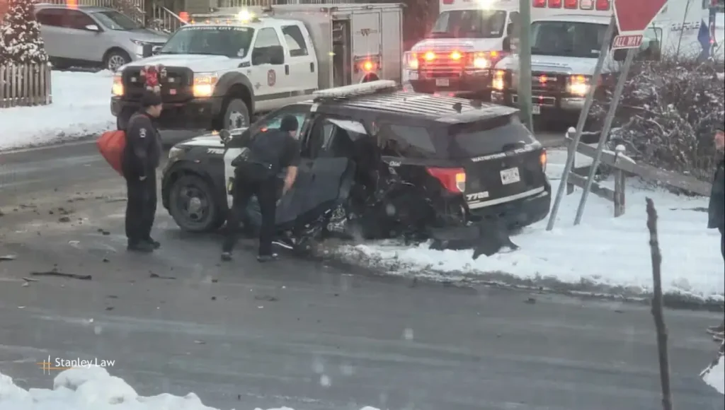 Police Cruiser Involved in Crash