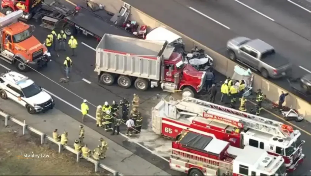 Three-Vehicle Crash Shuts Down PA