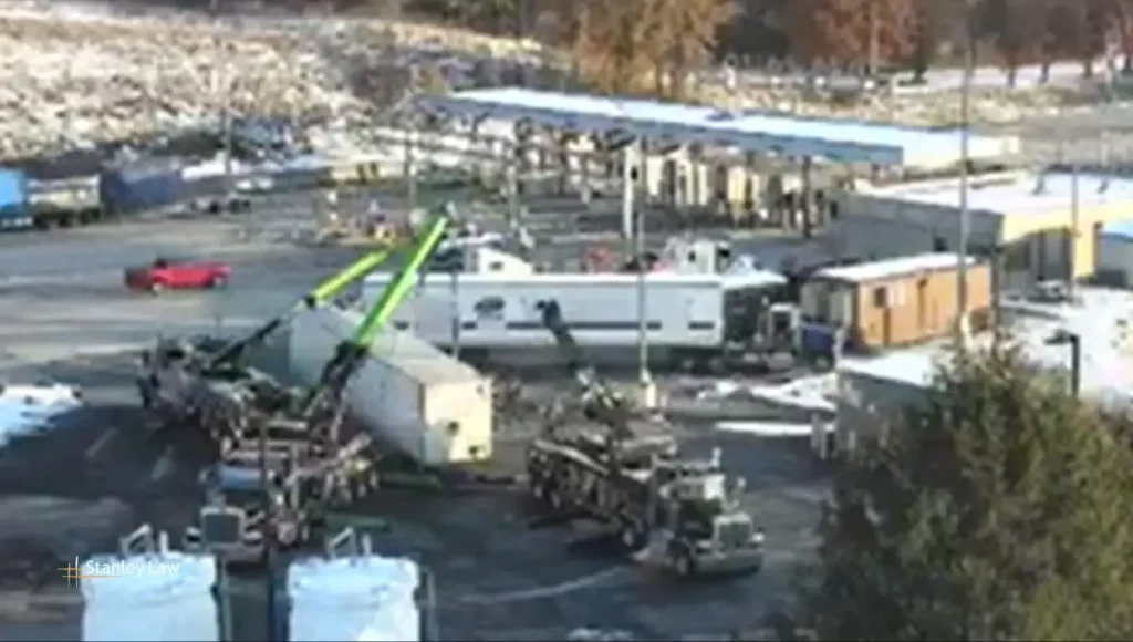 Truck Rollover Injures Driver