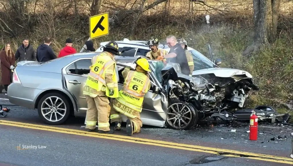 Two Hospitalized Following Multi-Vehicle Crash