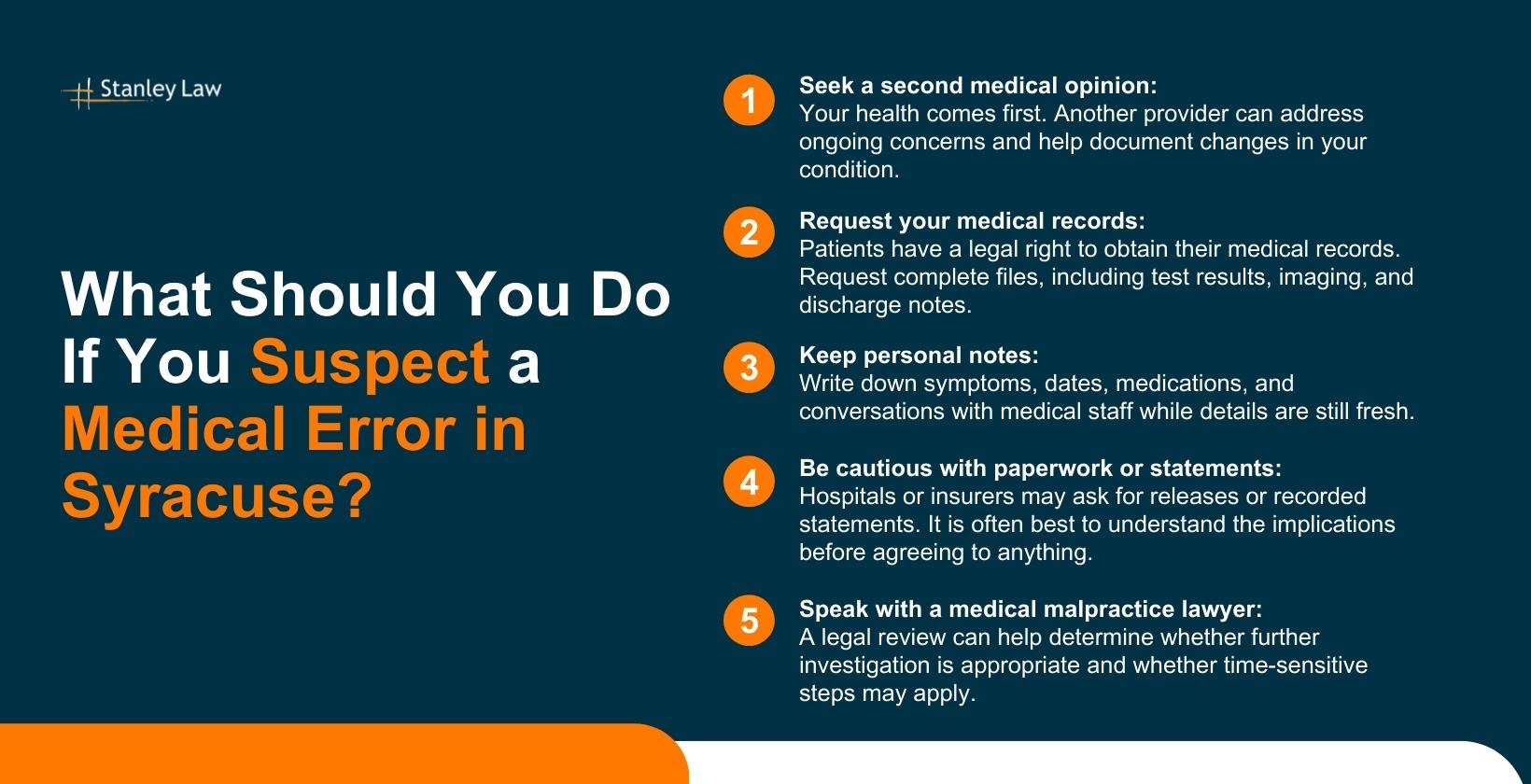 What Should You Do If You Suspect a Medical Error in Syracuse?