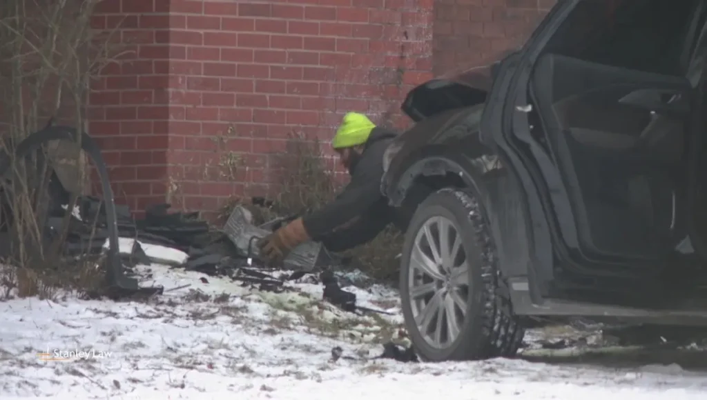 One Person Injured After Car Crashes Into House