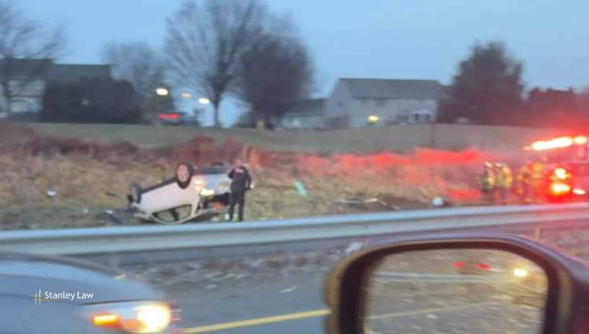 Two-Vehicle Rollover Crash on Route 30
