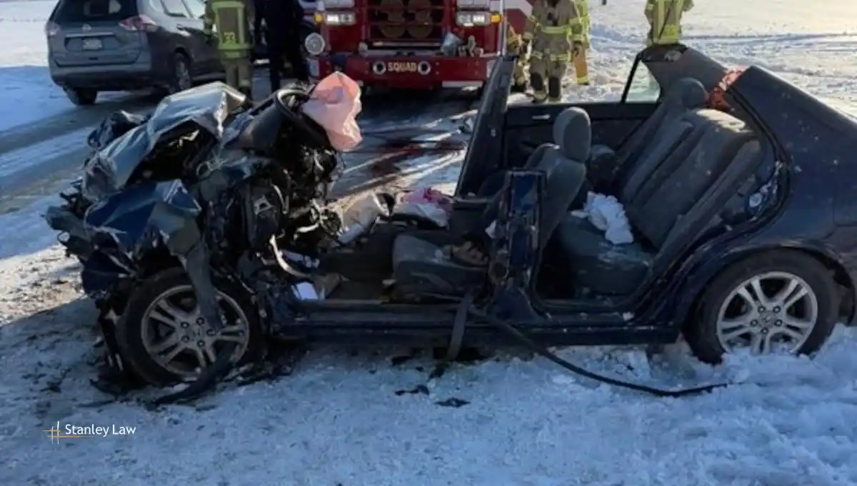 Driver Rescued After Being Trapped