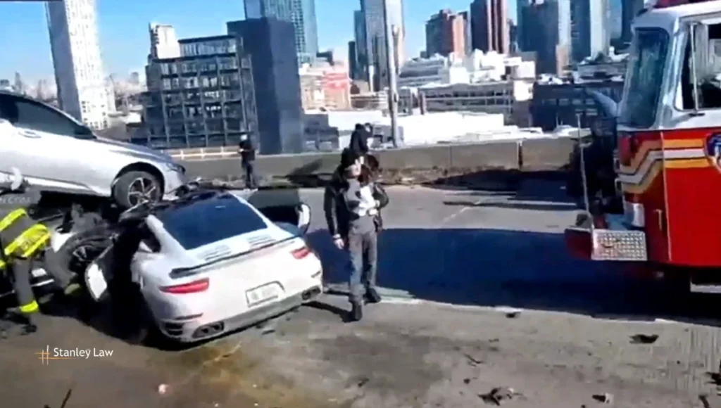 Nine-Vehicle Pileup on Westbound