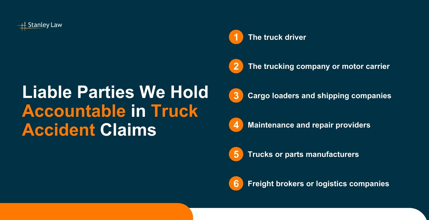 Liable Parties We Hold Accountable in Truck Accident Claims