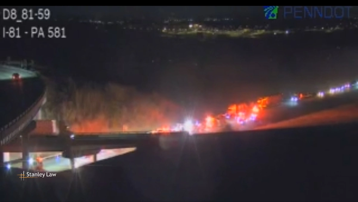 Heavy Fire & Entrapment Reported in I-81 Crash