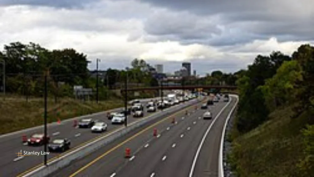 Two-Car Collision Shuts Down Section of I-490