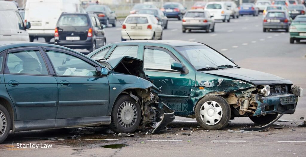Two-Car Crash at Upper Falls Boulevard and St. Paul Street