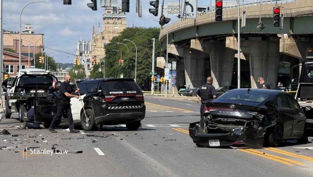Crash Involving Syracuse Police Car