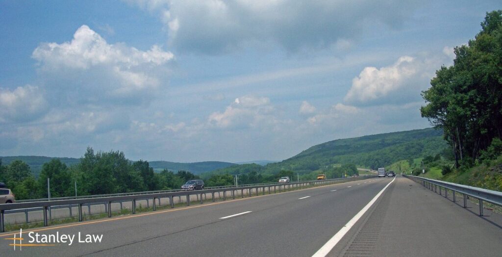 Barker, NY - Three Hurt After Kia Rolls in Multi-Vehicle Crash on I-81
